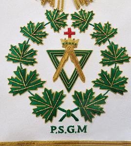 A.M.D Past Sovereign Grand Masters Delantal Bordado a mano Alta calidad Hecho a medida 2025 Delantales de diseño masónico personalizados - Product Image 5
