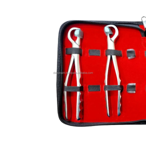 Kit complet de forceps chirurgicaux dentaires, pinces d'extraction dentaire pour adultes, instruments d'extraction de précision OEM, poignée ergonomique manuelle, CE - Product Image 6