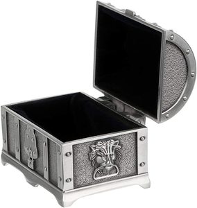 กล่องเครื่องประดับโลหะวินเทจทำด้วยมือหน้าอกเล็กเล็กๆที่ทำจากไม้สำหรับใส่แหวนต่างหูสร้อยคอเป็นของขวัญสำหรับเด็กผู้หญิง - Product Image 2