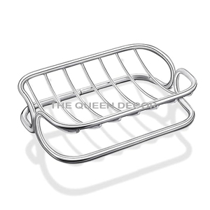 Nouveau élégant aluminium métal forme ronde or fini porte-savon salle de bain accessoire Design moderne pour la maison durable - Product Image 3