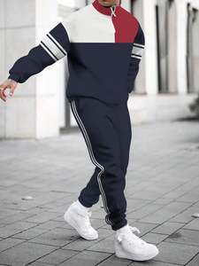 <b>Men's</b> Custom Logo Two-Piece Sportswear <b>Suit</b> Casual <b>Suit</b> Spring Casual Wear Loose 3D Printing - Product Image 2