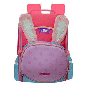 Sac à dos scolaire pour filles, maternelle, primaire et nourrissons, motif lapin - Couleurs assorties - Product Image 1