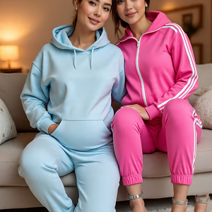 ชุดวอร์มให้นมสำหรับคุณแม่ชุดวอร์มมีฮู้ดและกางเกงขายาวระบายอากาศได้ดี - Product Image 4