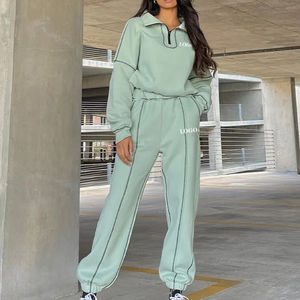 Custom <b>Oversized</b> Pullover Tracksuit Set 450GSM Heavy Cotton <b>Hoodie</b> and Joggers - Product Image 1