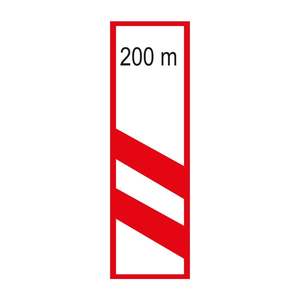ป้ายจราจรสะท้อนแสง T-29b ขนาด 25 X 100 ซม. ป้ายเตือนทางข้ามทางรถไฟพลังงานแสงอาทิตย์ ป้ายเตือนความปลอดภัย - Product Image 1