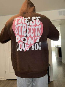 Sudadera con capucha unisex para hombre con estampado de ropa personalizada de fabricante personalizado con estampado de soplo de peso pesado 100% de algodón - Product Image 5