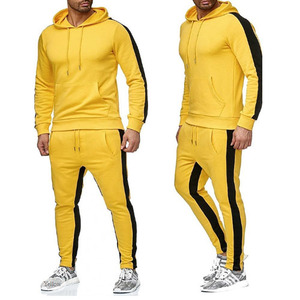 Mejor diseño Unisex chándal de invierno 100% algodón tela de secado rápido chándal de dos piezas con cremallera nuevo servicio OEM trajes de jogging para - Product Image 2