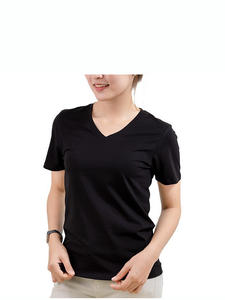 Camiseta de Algodón/Poliéster para Mujer, Venta al Por Mayor 2026, Lisa, Más de 70 Colores, Buen Precio, MOQ Bajo y Mejor Precio, Hecha en Vietnam - Product Image 3