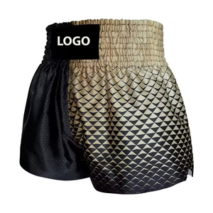 กางเกงมวยไทยขาสั้นน้ำหนักเบาป้องกันรอยยับใส่สบาย - Product Image 3