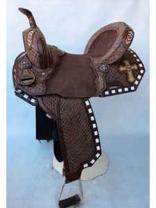 Selle de course en cuir occidental de qualité supérieure à forte demande Selle de rodéo légère fabriquée à la main - Product Image 2