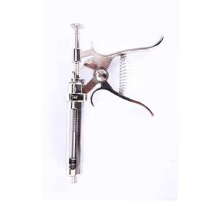 เข็มฉีดยาโลหะสัตวแพทย์แบบใช้ซ้ำได้ตามหลักสรีรศาสตร์พร้อมการตั้งค่าปริมาณที่ปรับได้ - Product Image 5