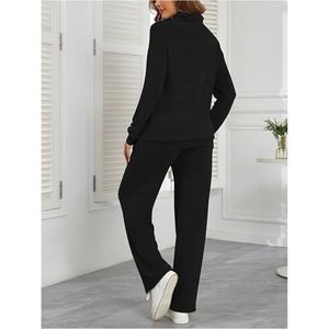 ชุดวอร์มแบบสวมหัวระบายอากาศได้ดีของผู้หญิงชุดวิ่ง100% ผ้าฝ้ายเฮฟวี่เวทลายพื้นไซส์พิเศษดีไซน์2025ล่าสุด - Product Image 5