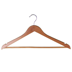 BEST WOOD NATURAL FIRST QUALITY DESIGNER MULTIUSE BEAUTIFUL <b>HANGER</b> for HOME BOUTIQUES DEPARTMENTAL STORES and HOTELS 50 UNIT BOX - Product Image 1