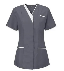 2024 nouvel hôpital lavage des mains vêtements hauts pur coton peau amical soins infirmiers travail vêtements hauts serveur uniforme vêtements de travail - Product Image 6