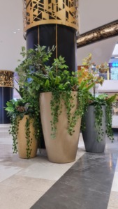 Elegant Handcrafted Red FRP Lightweight Unbreakable Round Planter with Smooth Glossy Finish for Home Office Hotel & Garden Use - Product Image 2