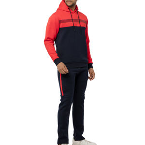 Alta calidad ligero 100% algodón Streetwear sólido hombres invierno chándales logotipo personalizado secado rápido transpirable pulóver conjunto - Product Image 5