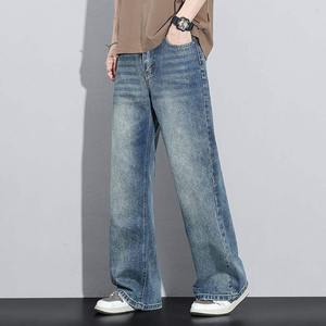 Pantalones de alta calidad al por mayor de los hombres rasgados parche Jeans diseñador de moda Vintage nieve lavado Denim Jean Pantalones para hombres - Product Image 6