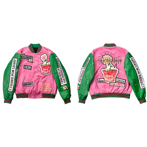 Custom Patchwork Design <b>Hip</b> Hop Men Baseball Jacket Embroidered logo Varsity Jacket <b>for</b> Men - Product Image 1