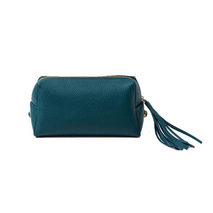 Men's Stylish High Quality Foldable for <b>Toiletry</b> Case Large Capacity Genuine <b>Leather</b> PU Cosmetic <b>Bag</b> Zipper Closure Fashionable - Product Image 4