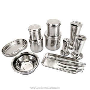 Caja de Herramientas de cirugía Dental, instrumento médico de acero inoxidable 304, bandeja para el cuidado de la desinfección, cilindro de alcohol de algodón - Product Image 5