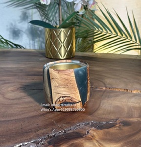 Elegante quemador de incienso Bakhoor de resina para Eid quemador Bakhoor bellamente diseñado con resina personalizada y madera para la decoración de su hogar - Product Image 3