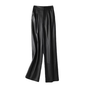 Pantalones de cuero ligeros para mujer, los más vendidos, para uso casual, de primera calidad. - Product Image 1