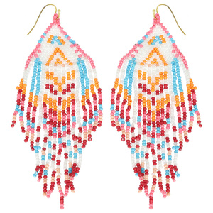 Boucles d'oreilles en perles de verre artisanales pour femmes Design élégant et durable Choix de cadeau parfait pour les occasions et événements spéciaux - Product Image 1