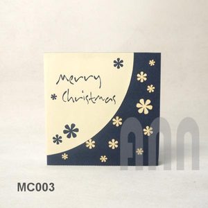 การ์ดอวยพรคริสต์มาสลายเกล็ดหิมะ3D แบบกำหนดเองกระดาษพิมพ์ลายทำมือ 'ขอบคุณ' ของที่ระลึกงานแต่งงานวันเกิด - Product Image 5