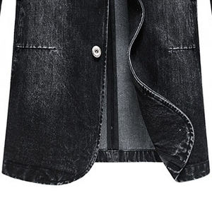 Faites votre propre logo maintenant disponible dans le nouveau prix pas cher Best-seller Professional Logo Fine quality Denim Jacket - Product Image 6