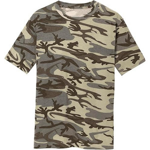 Camo imprimé personnalisé de haute qualité Desiges Allover Pattern Camouflage 100% coton respirant à la mode fabriqué par Dress Sports - Product Image 1
