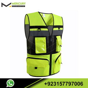 Gilet de sécurité haute visibilité simple de bonne qualité à bas prix/haute visibilité, hiver, vêtements de travail Service OEM gilet de sécurité de visibilité de qualité - Product Image 2