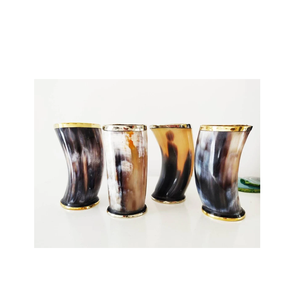 Verre à bière en corne de buffle de qualité supérieure verres uniques et écologiques verre en corne de buffle bière hydromel whisky et boissons - Product Image 6