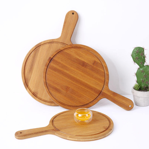 เขียงไม้ไผ่สำหรับร้านอาหาร ถาดผลไม้ ถาดซูชิ อุปกรณ์บนโต๊ะอาหาร จานพิซซ่า เขียงสำหรับหั่นอาหาร - Product Image 1