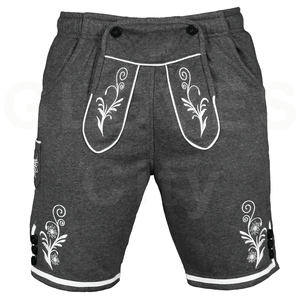 Pantalón corto bávaro tradicional Lederhosen para hombre, traje con botones rústicos bordados alemanes clásicos, tirantes y estilo - Product Image 6