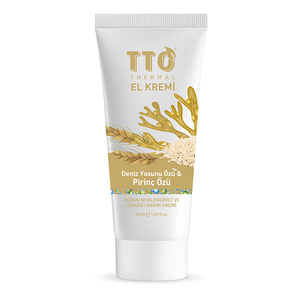 Crème pour les mains hydratante et nourrissante TTO avec extrait d'algues et huile de graines de riz 50ml - Product Image 1