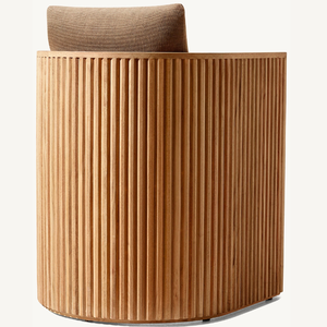 Section de canapé individuelle en teck pour une durabilité accrue, équipée d'une mousse douce et résistante pour une utilisation en extérieur - Product Image 1