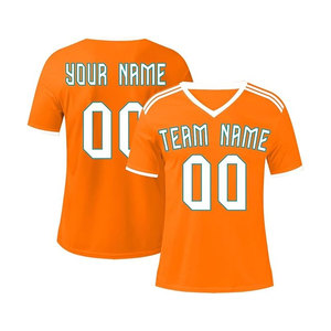 Maillot de football à manches courtes personnalisé uniforme de sport personnalisé avec n'importe quel numéro et nom grand cadeau pour les jeunes hommes - Product Image 1