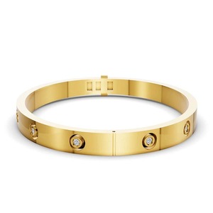 Elegante Brazalete de Diamantes Cultivados en Laboratorio, Diseño Redondo, Oro Sólido de 14K, 1 Ct Tw, Joyería Fina Minimalista para Uso Diario - Product Image 3