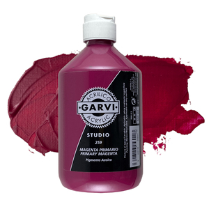 GARVI Fine Art Acrylic Paint Set Creamy Magenta <b>500ml</b> <b>Bottle</b> for Canvas <b>Glass</b> Paper Crafts and DIY Pigment Material - Product Image 1
