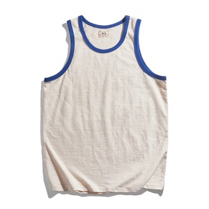 Summer Fashion <b>Men</b> Premium Cotton Sleeveless <b>Vest</b> Blue Neck Patchwork Simple Casual Waistcoat <b>Sport</b> Daily Tank Tops - Product Image 1