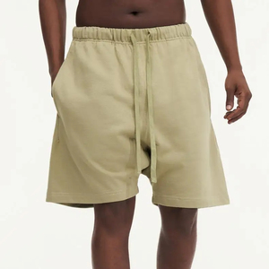 Shorts unisexes en molleton français 100% coton, personnalisables, avec cordon de serrage, design de haute qualité - Product Image 3