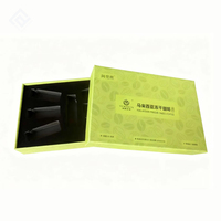 Boîte cadeau rigide pleine hauteur personnalisée avec couvercle et base, insert profond, emballage en papier de luxe pour café et produits haut de gamme