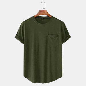 2024 fabricant personnalisé hommes T-Shirt décontracté coupe ajustée séchage rapide haute qualité manches longues longueur uni tricoté tissu - Product Image 6