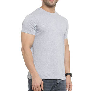 T-shirt à manches courtes pour homme, confortable, respirant, uni, à séchage rapide, tricoté, col rond, vente en ligne avec MOQ faible, meilleur prix - Product Image 3