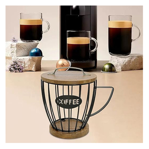 Premium Quality New Arrival Unique Design Iron <b>Coffee</b> <b>Pod</b> <b>Holder</b> Basket <b>Coffee</b> Storage Capsule <b>Holder</b> <b>Coffee</b> <b>Pod</b> Rack Container - Product Image 2