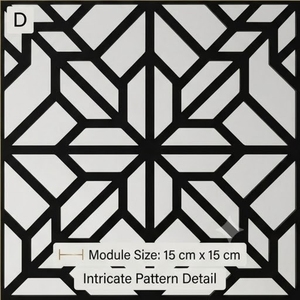 Panel de Arte Mural de Madera, Rectangular, con Diseño Floral Botánico, Decorativo Moderno, Hecho a Mano - Product Image 6