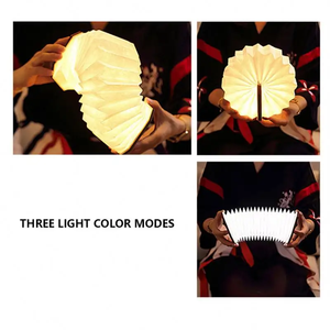 Ý Tưởng Mới 2025 Sáng Tạo Cắm Trại Trang Trí Gấp Có Thể Sạc Lại Pin Gỗ Đèn LED Bảng Đèn Công Ty Quà Tặng Khuyến Mãi - Product Image 4