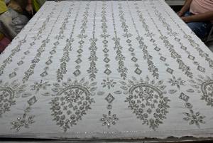 Tissu de Mariée de Luxe pour Robes de Soirée, Tissu Brodé à la Main - Product Image 6