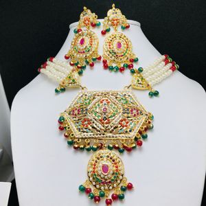 เครื่องประดับอินเดีย RANI Haar Mala สร้อยคอไข่มุกเครื่องประดับ sabyasachi เครื่องประดับ Haar จี้ทำด้วยมือจำนวนมาก - Product Image 3
