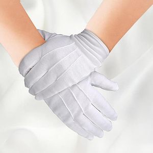Vente chaude 100% Gants anti-poussière en coton biologique blanc avec logo personnalisé Gants anti-poussière de sécurité respirants et anti-coupure - Product Image 2